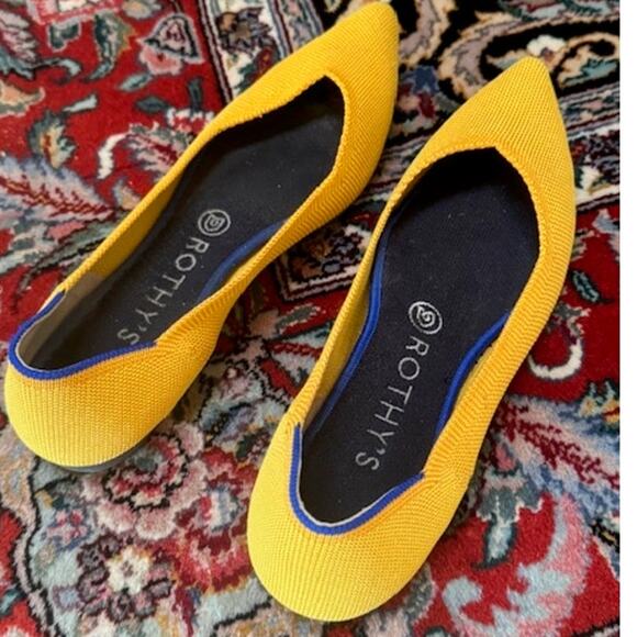 Rothy's Marigold Yellow The Point Flats 8.5 - Picture 7 of 7